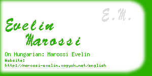 evelin marossi business card